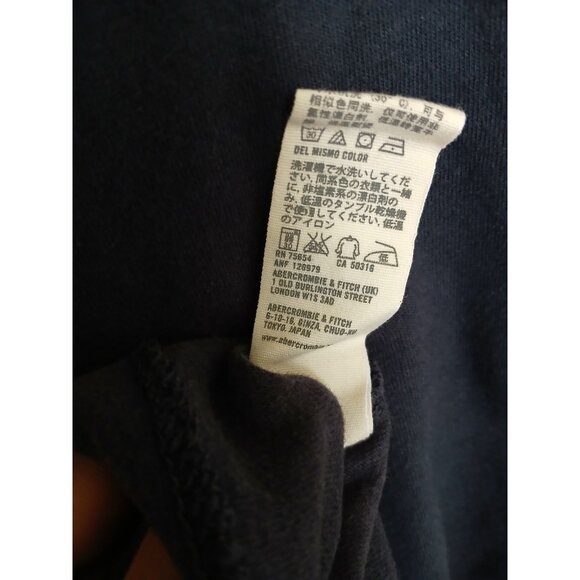 Vintage Abercrombie & Fitch Athletic Dept Mens T-Shirt Large Muscle Navy Blue* - Picture 12 of 14